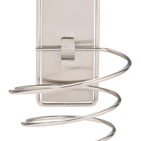 3M Command Rust-Resistant Hair Dryer Holder, Satin Nickel