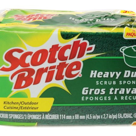 3M Scotch-Brite Heavy-Duty Scrub Sponge, 3-pk