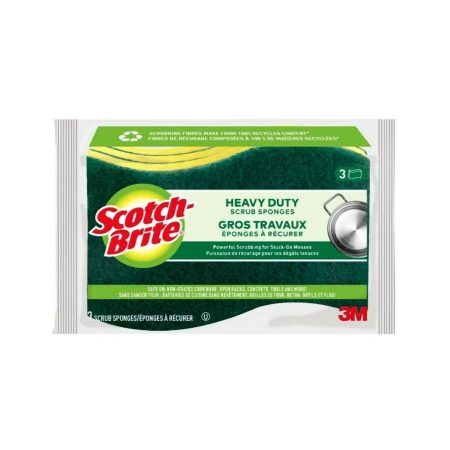 3M Scotch-Brite Heavy-Duty Scrub Sponge, 3-pk