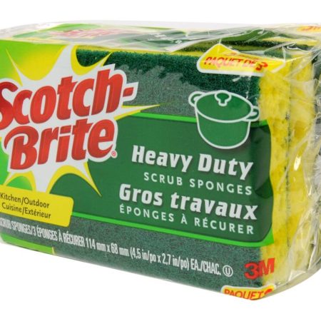 3M Scotch-Brite Heavy-Duty Scrub Sponge, 3-pk