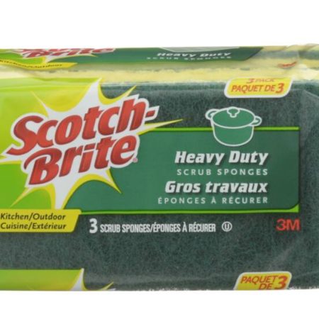 3M Scotch-Brite Heavy-Duty Scrub Sponge, 3-pk