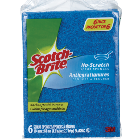 3M Scotch-Brite Non-Scratch All-Purpose Scrub Sponge, 6-pk