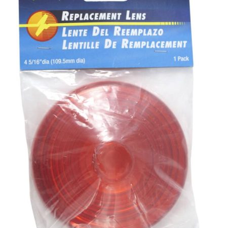 Optronics Round Red Replacement Lens for Clearance Markers, 4-5/16-in