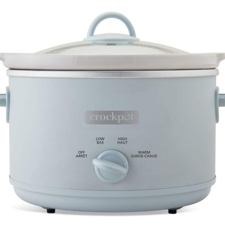 Crock-Pot Manual Stoneware Slow Cooker, 4.5-qt, Blue