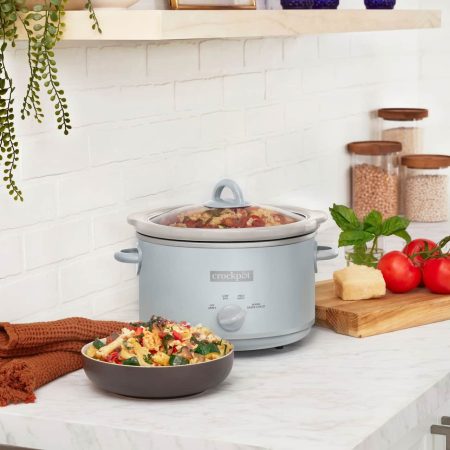 Crock-Pot Manual Stoneware Slow Cooker, 4.5-qt, Blue