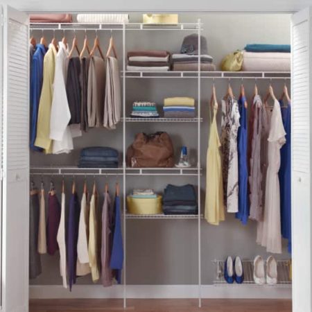 ClosetMaid Deluxe Shelf & Rod Closet Organizer System Kit, 5-ft x 8-ft