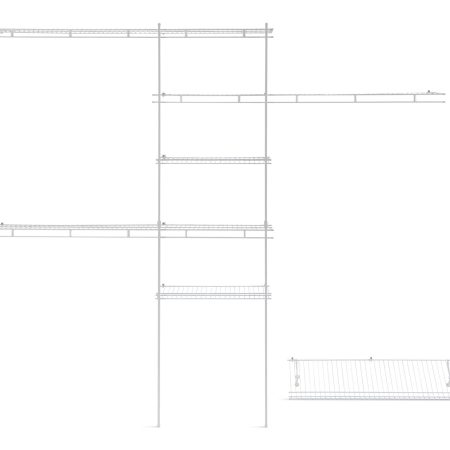 ClosetMaid Deluxe Shelf & Rod Closet Organizer System Kit, 5-ft x 8-ft