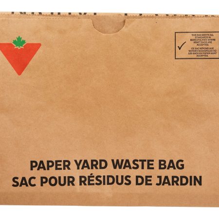 Canadian Tire 2-Ply Lawn and Yard Waste Bags, 20-pk, Recyclable, 110 L