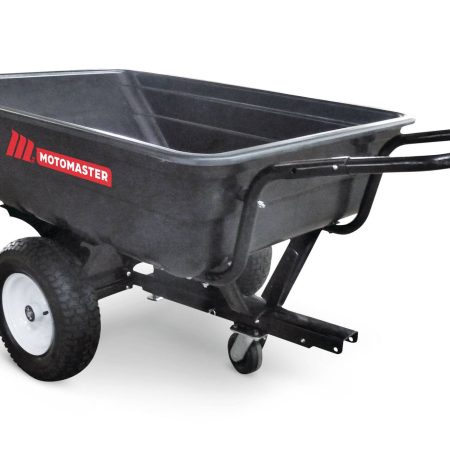 MotoMaster Poly Bed Utility Trailer Cart with Steel Frame, Black, 500-lb