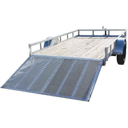 True North 77-in x 12-ft Utility Trailer Galvanized with Gate