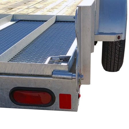 True North 77-in x 12-ft Utility Trailer Galvanized with Gate