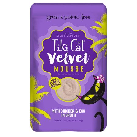 Velvet Mousse Chicken with Egg Cat Food