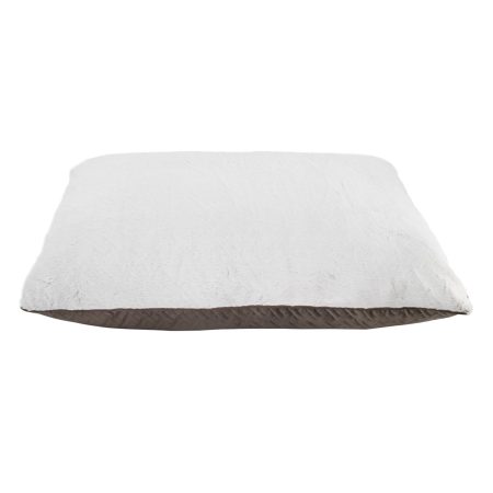 Embossed Velvet Pillow Bed Taupe