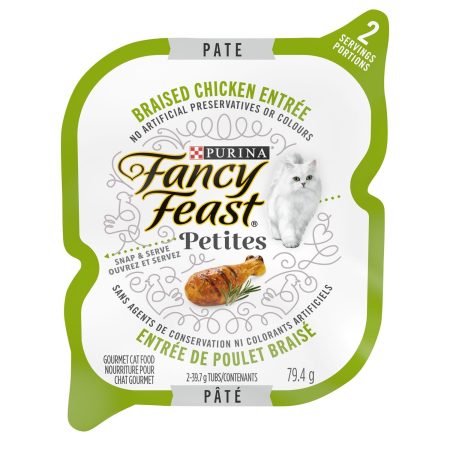 Petites Pate Braised Chicken Entree Pate Cat Food