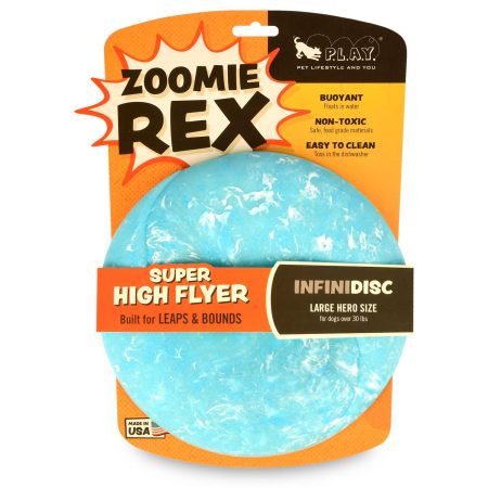 ZoomieRex InfiniDisc Blue Dog Toy