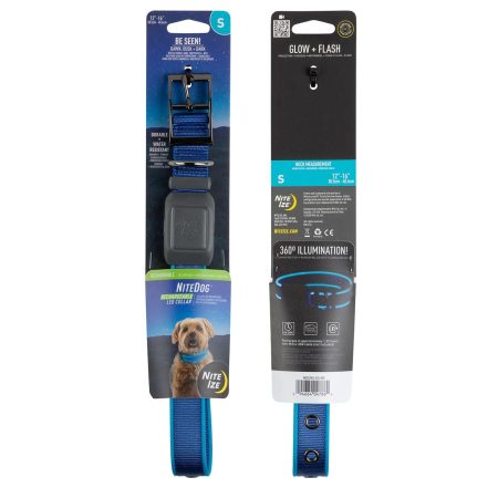 NiteDog Rechargeable LED Blue Dog Collar