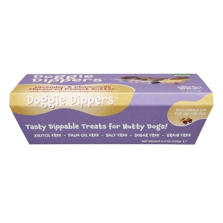 Doggie Dippers Lavender & Chamomile Flavoured Peanut Butter Dog Treats