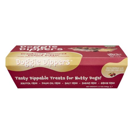 Doggie Dippers Cranberry Flavoured Peanut Butter Dog Treats