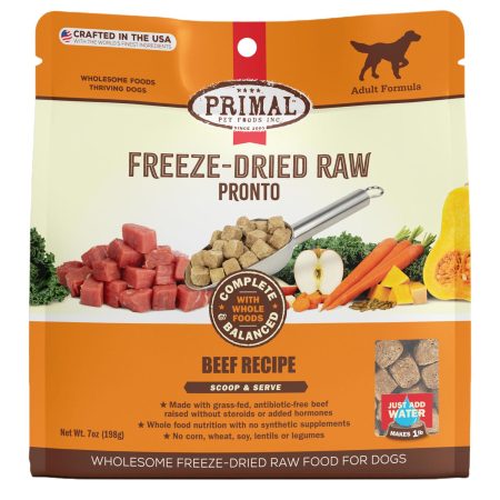 Freeze-Dried Raw Pronto Beef Recipe Adult Dog Food