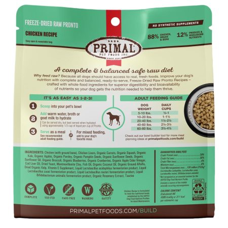 Freeze-Dried Raw Pronto Chicken Recipe Adult Dog Food