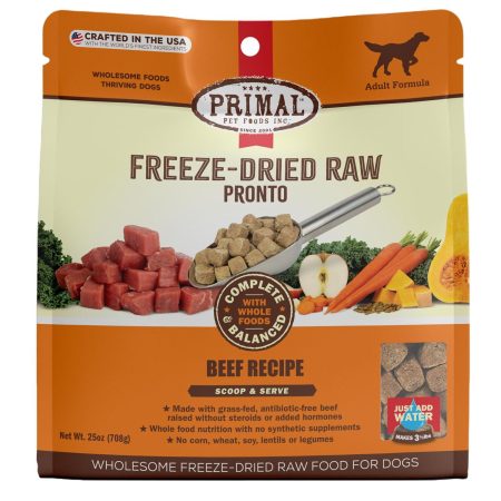 Freeze-Dried Raw Pronto Beef Recipe Adult Dog Food