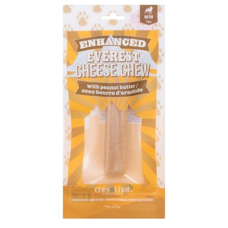 Enhanced Everest Cheese Chews with Peanut Butter Dog Treat