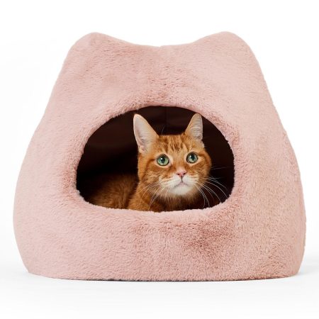 Meow Felt Dusty Rose Chalet Cat Bed