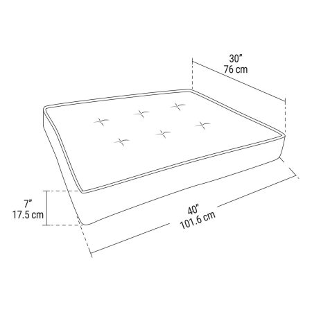 Orthopedic Grey Mattress Bed