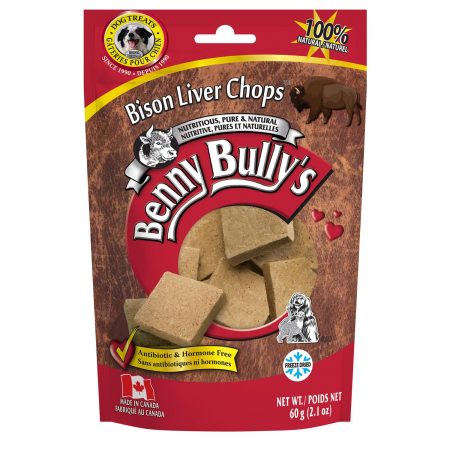 Bison Liver Chops Dog Treats