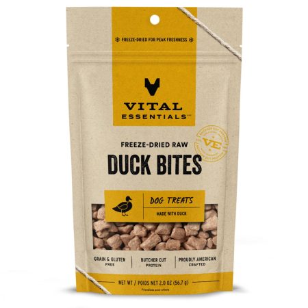 Freeze-Dried Raw Duck Bites Dog Treats