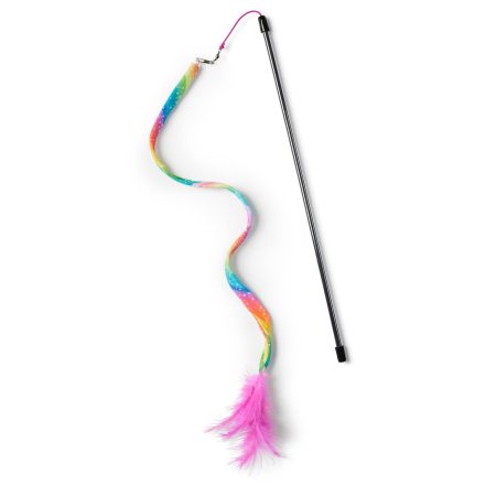 Rainbow Teaser Wand Cat Toy