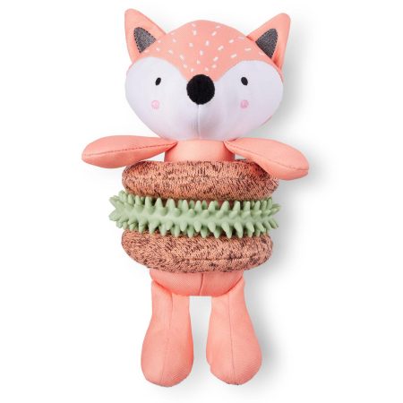 Baby Fox with Rings Dog Toy