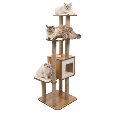 Vesper High Base XL Walnut Cat Tree