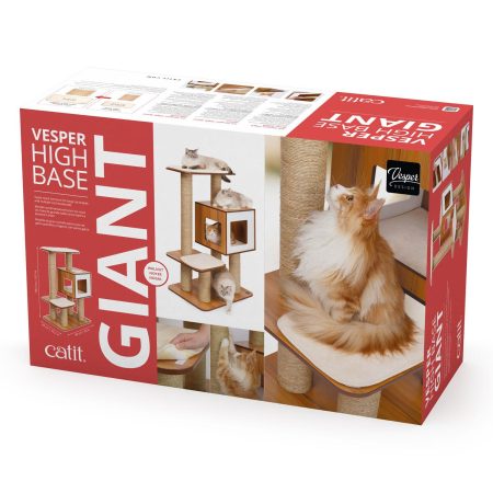 PIXI Vesper High Base Giant Walnut Cat Tree