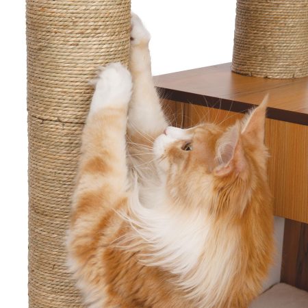 PIXI Vesper High Base Giant Walnut Cat Tree