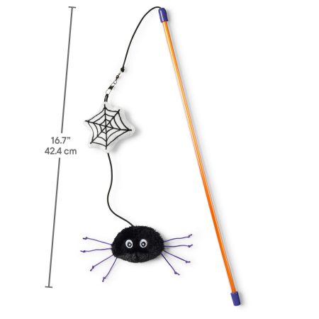 Spider Teaser Wand Halloween Cat Toy