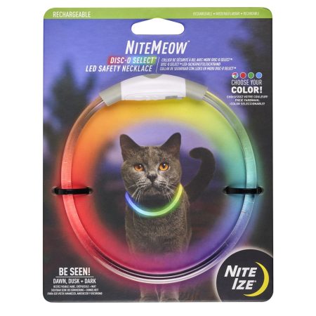 NiteMeow LED Safety Disc-O Select Necklace