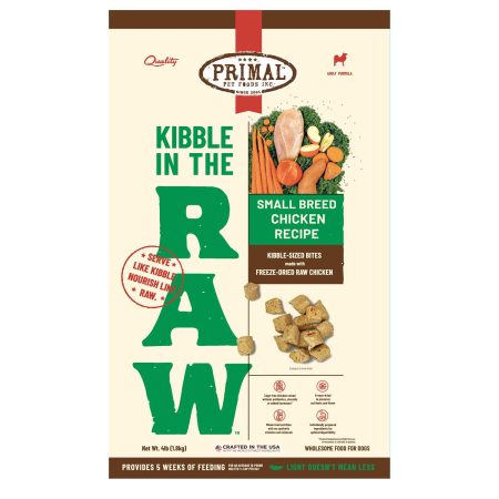 Kibble in the Raw Chicken Recipe Small Breed Adult Dog Food