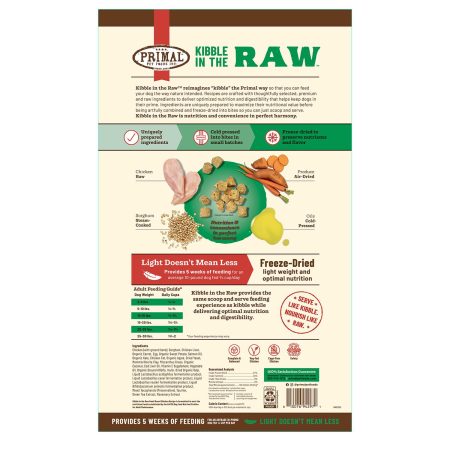 Kibble in the Raw Chicken Recipe Small Breed Adult Dog Food