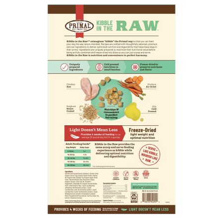 Kibble in the Raw Chicken Recipe Adult Dog Food