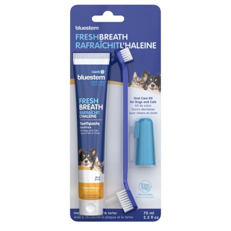 Bluestem Fresh Breath Chicken Flavour Dog & Cat Oral Care Kit