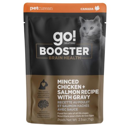 Booster Brain Health Minced Chicken + Salmon Recipe Cat Food