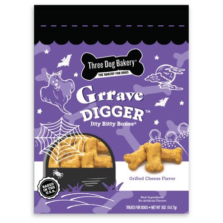 Grrave Digger Itty Bitty Bones Grilled Cheese Flavour Halloween Dog Treats