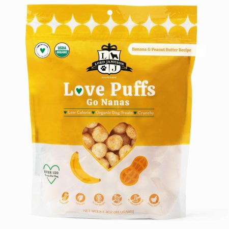 Love Puffs Go Nanas Dog Treats