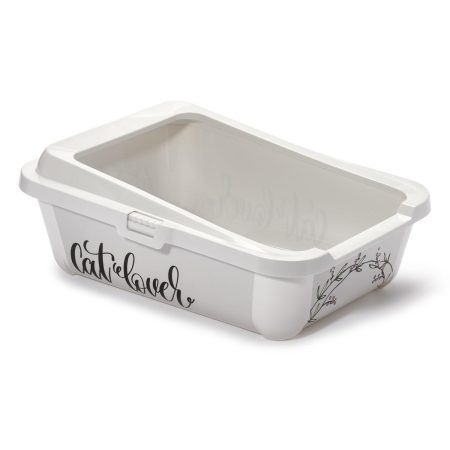 Decorative Rimmed Litter Pan