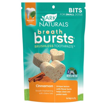 Breath Bursts Brushless Toothpaste Cinnamon Flavour Small Dog Treats