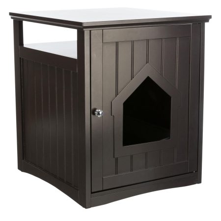 Wooden Espresso Litter Box Enclosure