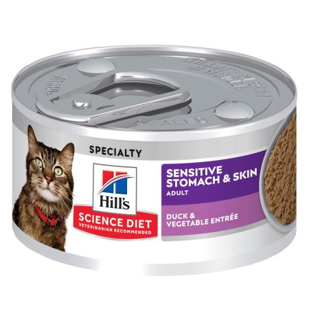 Sensitive Stomach & Skin Duck & Vegetable Entree Adult Cat Food