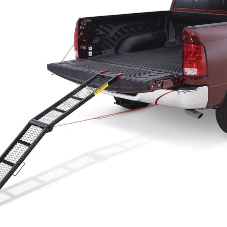 CargoMaster Power Sport Steel Mesh Center Folding Loading Ramp, 80 x 11-in, Single Ramp