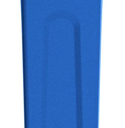 Tall Slim Plastic Rectangular Open Recycling Blue Box, 87-L